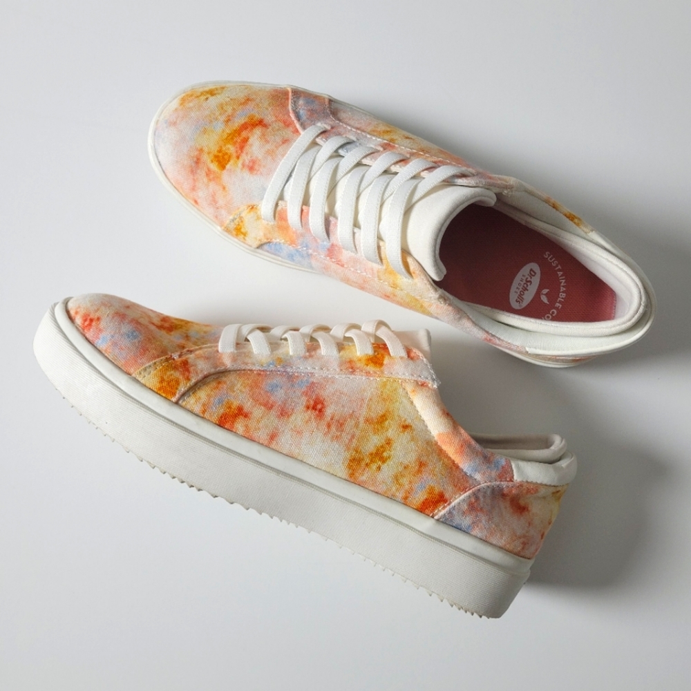 NWOT Dr Scholls Tie Dye Sunset Wink Lace Up Sneakers